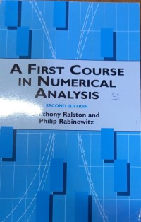 Image of A FIRST COURSE IN NUMERICAL ANALYSIS