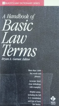 Image of A Handbook of Basic Law Terms