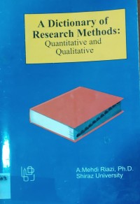 Image of ADictionary OFResearch Methods