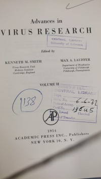 Image of Advances in VIRUS RESEARCH