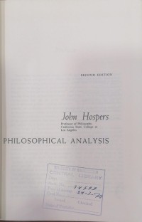 Image of AN INTRODUCTION TO PHILOSOPHICAL ANALYSIS
