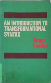Image of An Introduction to Transformational Syntax