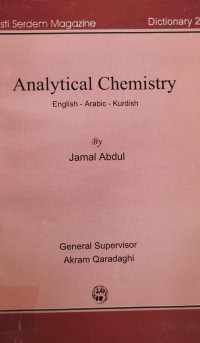 Image of Analytical Chemistry English- Arabic -Kurdish