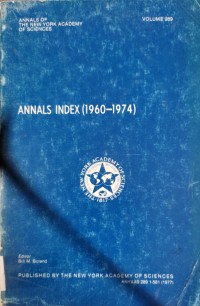 Image of ANNALS INDEX (1960- 1974)