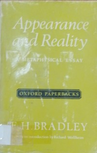Image of APPEARANCE AND REALITY