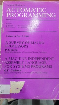 Image of AUTOMATIC PROGRAMMING