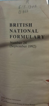 Image of BRITISH NATIONAL FORMULARY