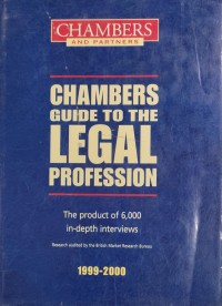 Image of CHAMBERS GUIDE TO THE LEGAL PROFESSION