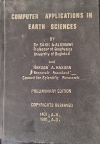 Image of Computer Applications in Earth Sciences