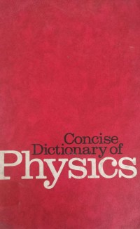 Image of cONCISE Dictionary of physics