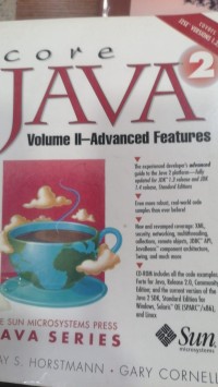 Image of cove JAVA Volume ll- Advanced Features