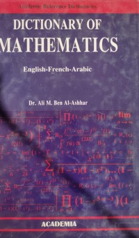 Image of DICTIONARY MATHEMATICS ENGLISH - French - Arabic