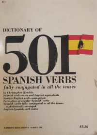 Image of DICTIONARY OF 501 SPANISH VERBS