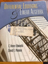Image of DIFFERENTIAL EQUATIONS  AND LINEAR ALGEBRA