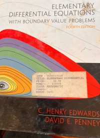 Image of ELEMENTARY DIFFERENTIAL EQUATION