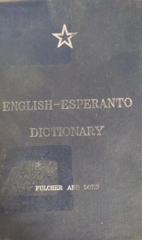Image of ENGLISH- ESPERANTO DICTIONARY