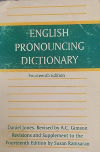 Image of ENGLISH PRONOUNCING DICTIONARY