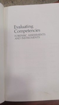 Image of EvaIuating Competencies
