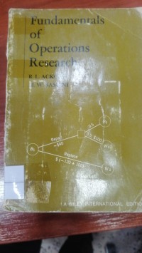 Image of Fundamentals of operations Research