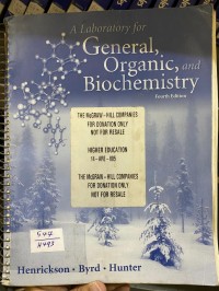 Image of GENERAL ORGANIC AND BIOCHEMISTRY
