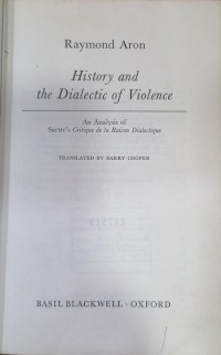 Image of History and the Dialectic of violence