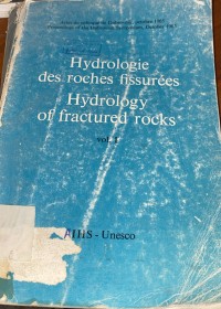 Image of HYDROLOGY OF FRACTURED ROCKS