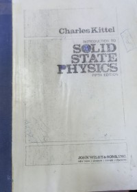 Image of INTRODUCTION TO SOLID STATE PHYSICS