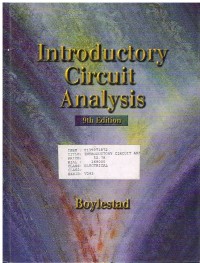 Image of INTRODUCTORY CIRCUIT ANALYSIS