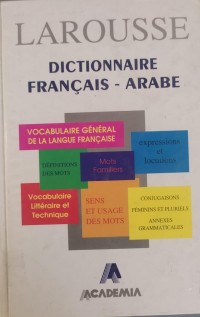 Image of LAROUSSE DICTIONARY FRANGAIS - ARABE