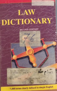 Image of LAW DICTIONARY