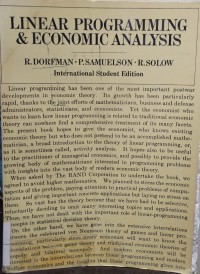 Image of Linear Programming and Economics Analysis