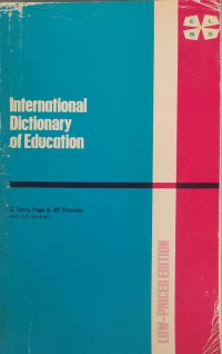 Image of lnternational Dictionary of Education