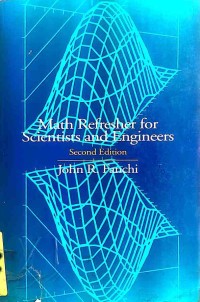 Image of MATH REFRESHER FOR SCIENTISTS AND ENGINEERS