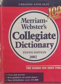 Image of Merriam Websters Collegiate DICTIONARY