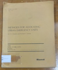 Image of METHODS FOR ALLOCATINC URBAN EMERCENCY UNITS