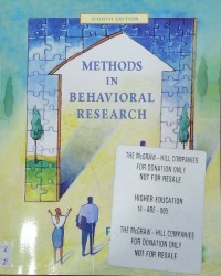 Image of METHODS IN BEHAVIORAL RESEARCH