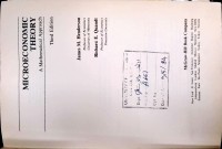 Image of Microeconomic Theory a Mathematical Approach