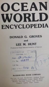 Image of OCEAN WORLD ENCYCLOPEDIA