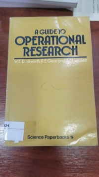 Image of OPERATIONAL RESEARCH