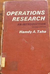 Image of OPERATIONS RESEARCH AN INTRODUCTION
