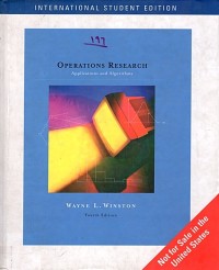 Image of OPERATIONS RESEARCH Applications and Algorithms