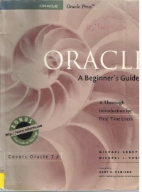 Image of ORACLE A BEGINNER'S GUIDE