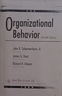 Image of ORGANIZATIONAL BEHAVIOR