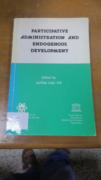 Image of PARTICIPATIVE ADMINISTRATION AND ENDOGENOUS DEVELOPMENT