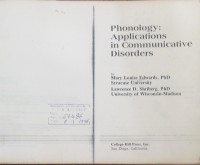 Image of Phonology Applications in communicative Disorders