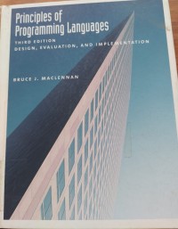 Image of PRINCIPLES OF PROGRAMMING LANGUAGES