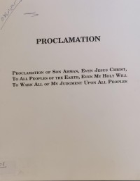 Image of PROCLAMATION