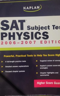Image of SAT subject Test PHYSICS 2006-2007