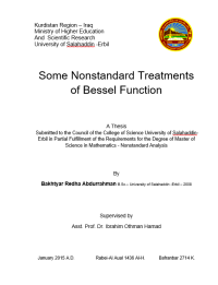 Image of Some Nonstandard Treatments of Bessel Function