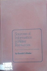 Image of Sources of information in water Resources